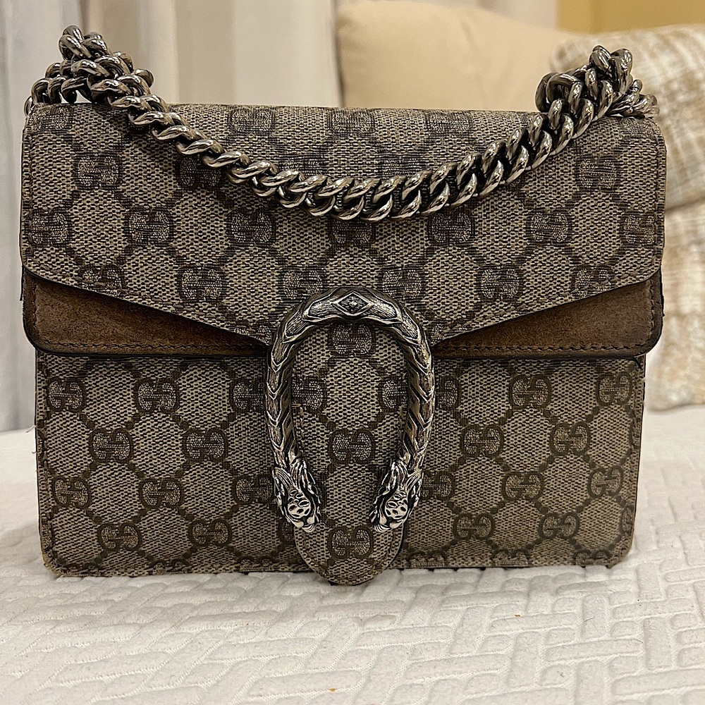 Gucci Supreme Mini Dionysus Crossbody Bag (lightly worn)